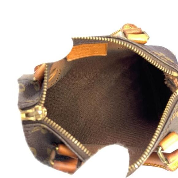 Louis Vuitton Mini Speedy Monogram Brown Shoulder Bag - Picture 7 of 8